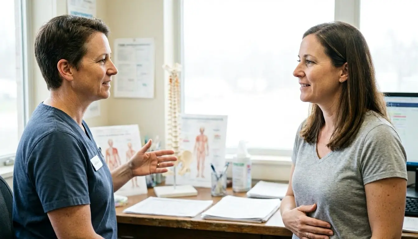 Acute pain in Chiropractor: Acute pain is sudden, sharp discomfort that lasts from a few seconds—visual guide