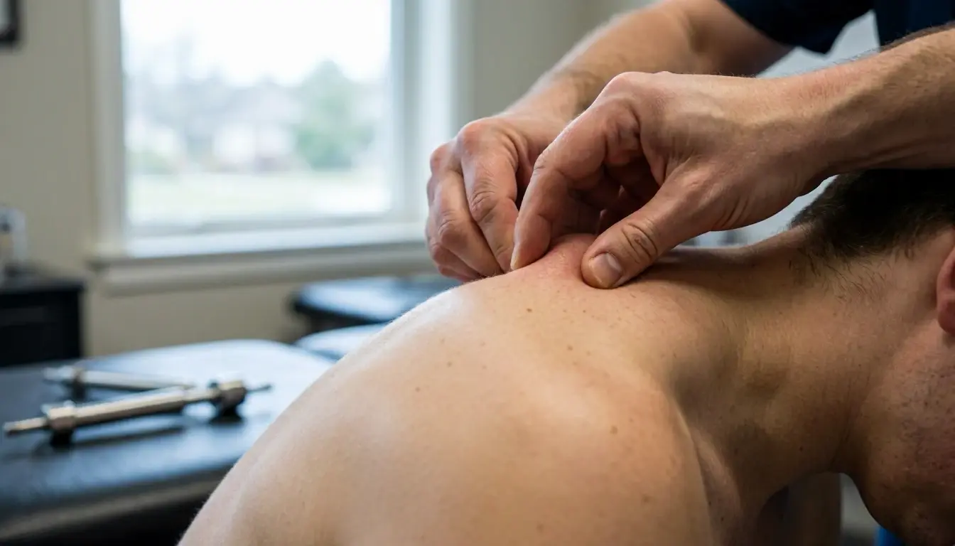 Adjustment in Chiropractor: Adjustment is a precise, controlled force applied by a chiropractor to a—visual guide