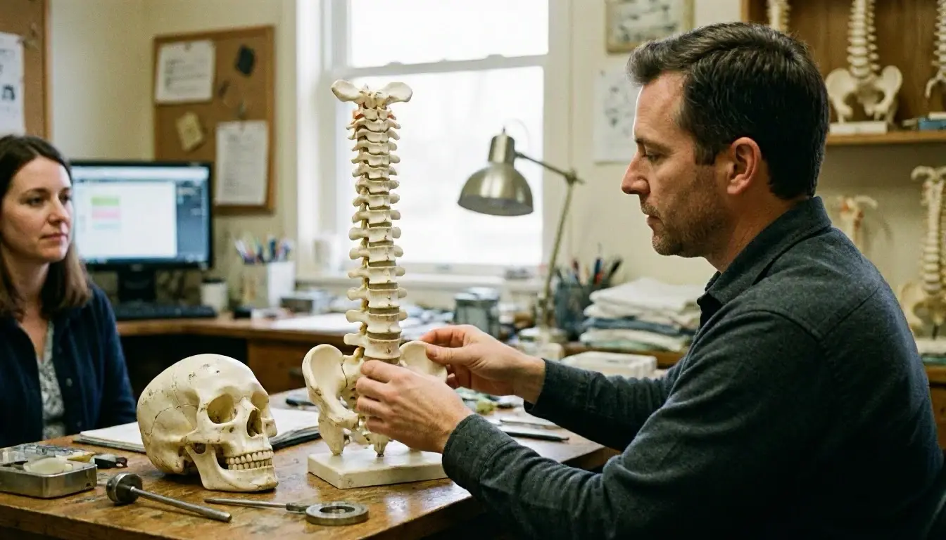 Cervical spine in Chiropractor: Cervical spine is the uppermost part of the spinal column, consisting of—visual guide