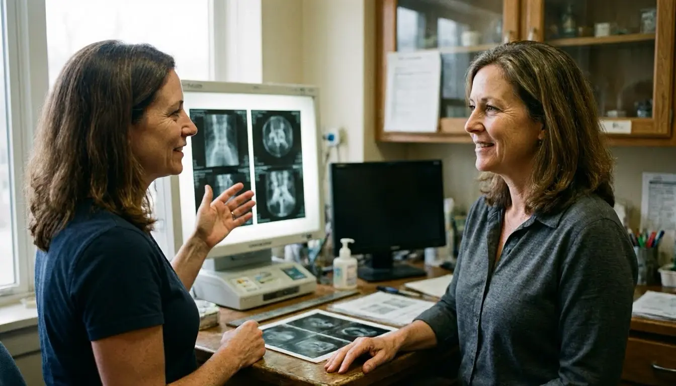 Chiropractic radiology in Chiropractor: Chiropractic radiology is a specialized field within chiropractic care that uses X...