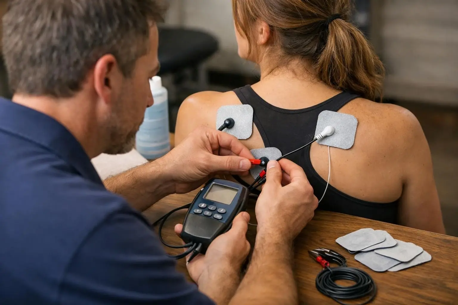 How Electrical Muscle Stimulation applies to Chiropractor services in Hermitage, United States—practical illustration