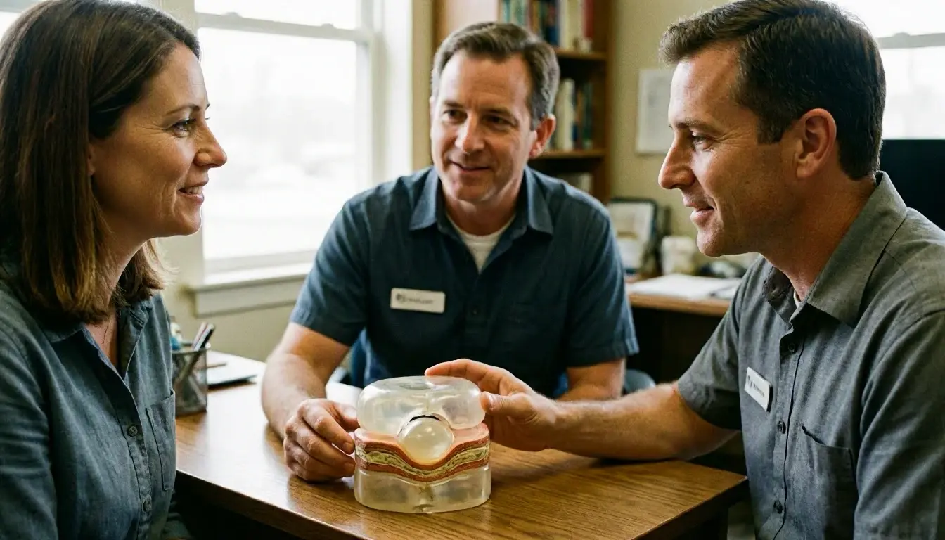 Herniated Disc in Chiropractor: Herniated Disc is a spinal condition where the soft inner gel of—visual guide