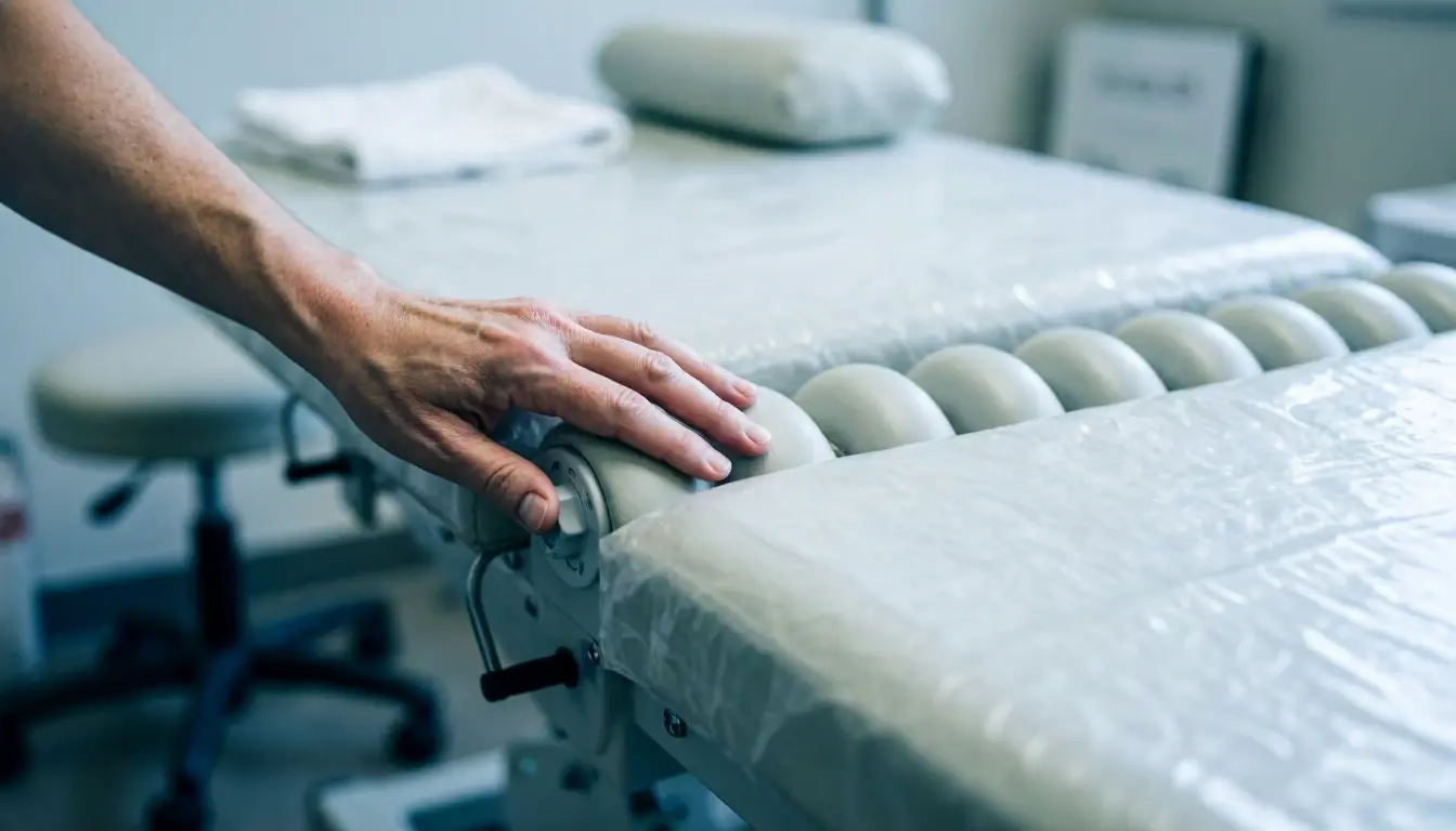 Intersegmental Traction in Chiropractor: Intersegmental Traction is a chiropractic therapy that gently stretches and mobil...