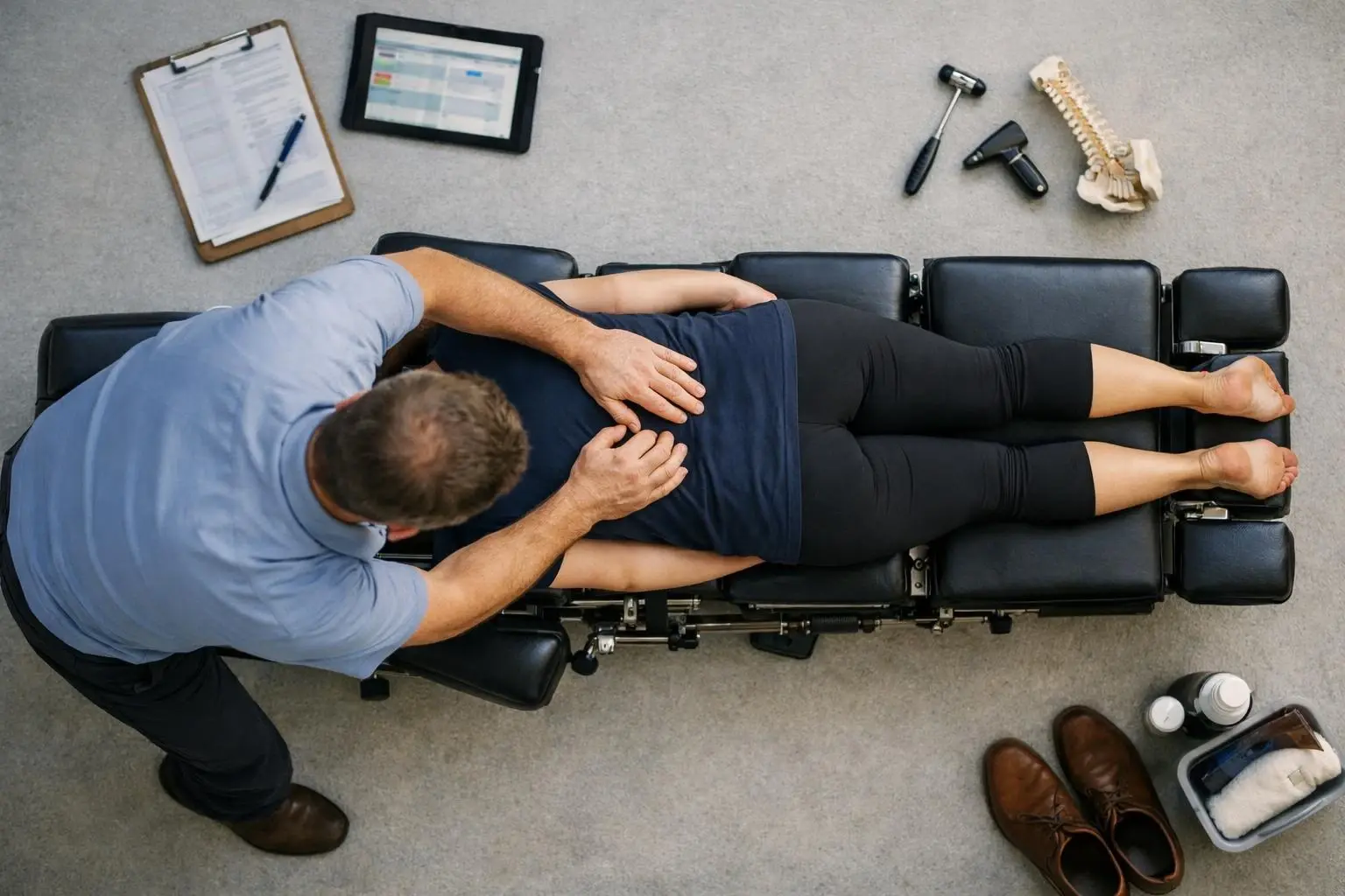 How Thompson Drop Technique applies to Chiropractor services in Hermitage, United States—practical illustration